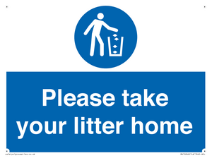 Please take your litter home